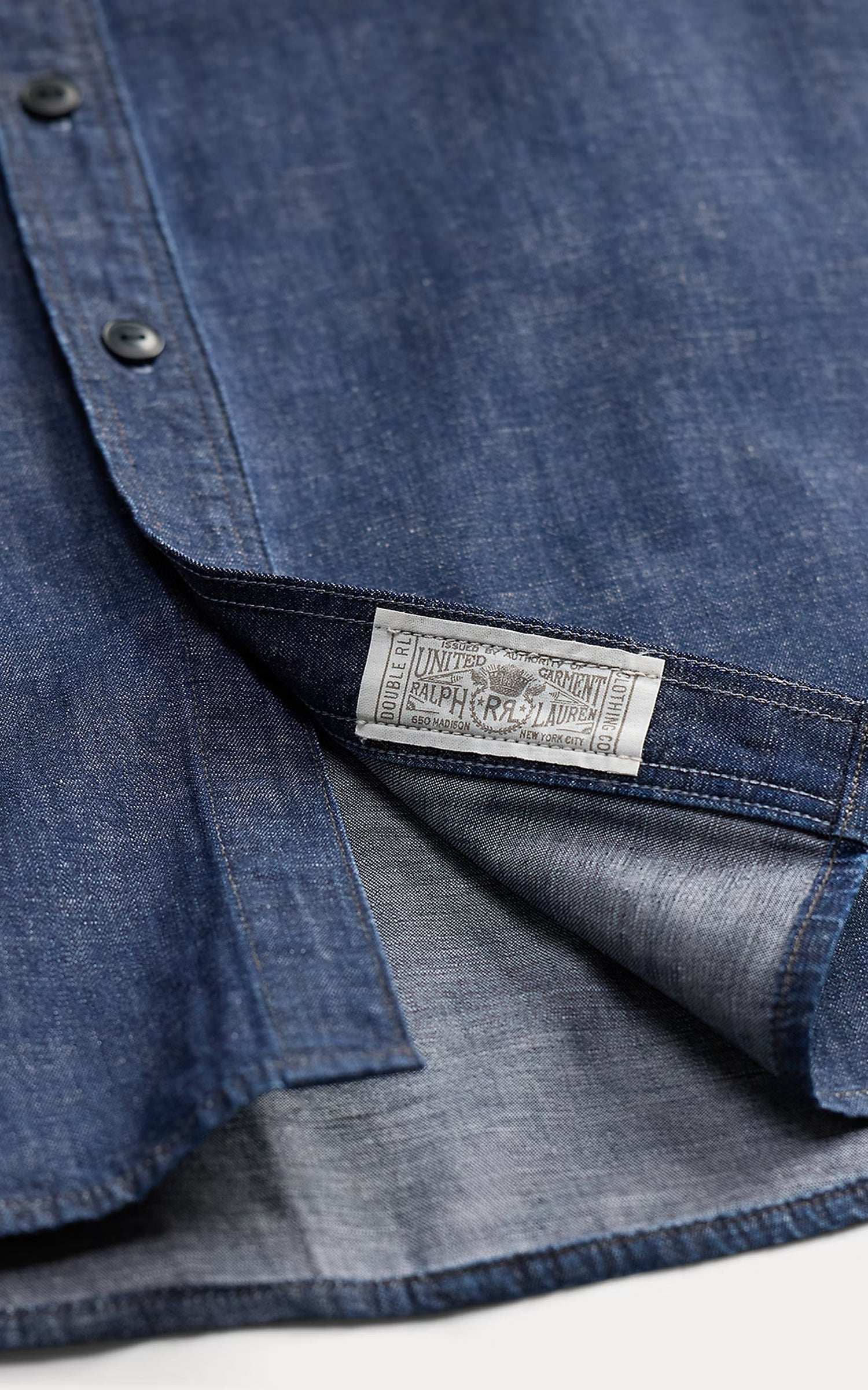 RRL Indigo Denim Workshirt Indigo Rinse