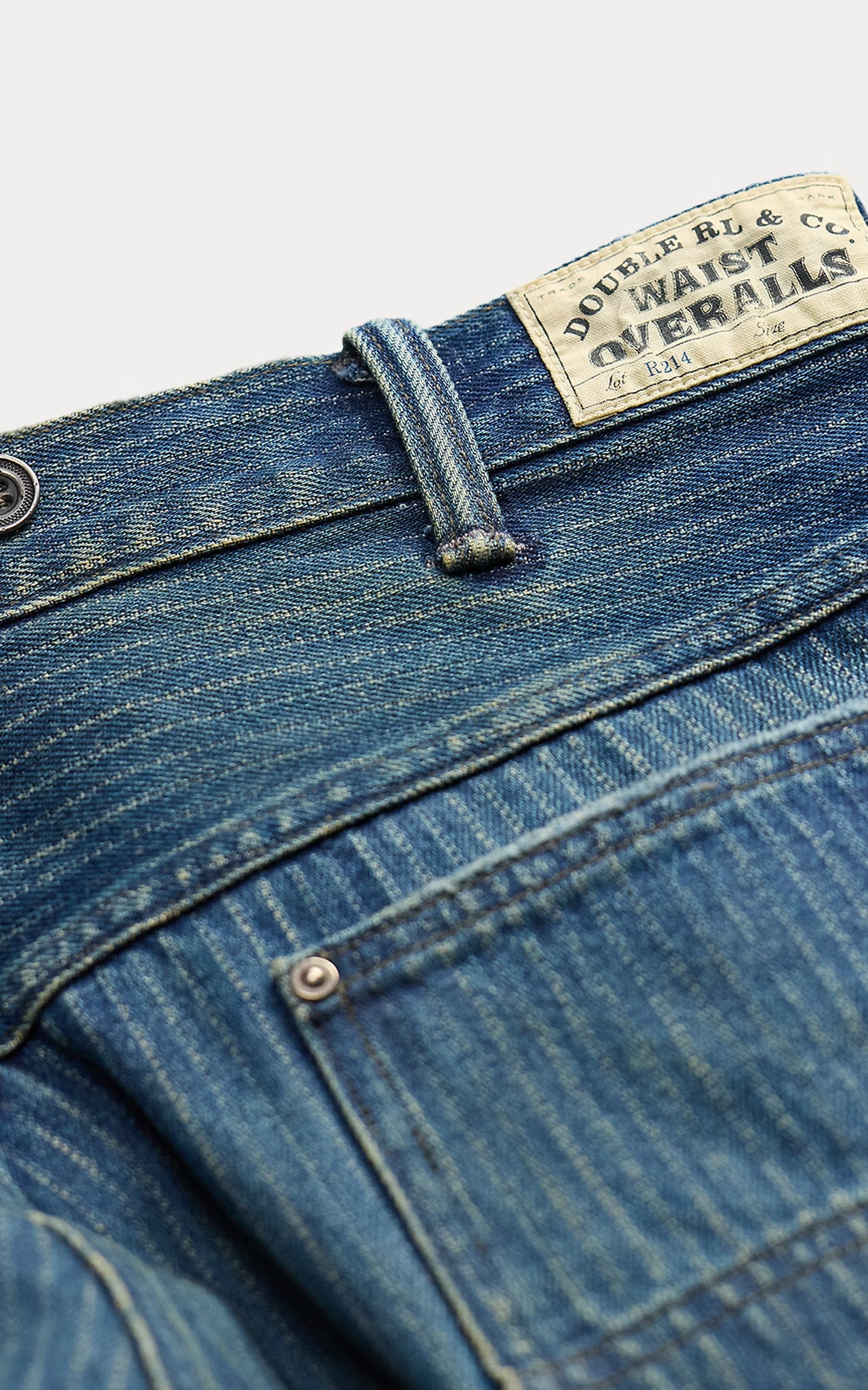 RRL Vintage 5-Pocket-Jacquard-Denim-Jeans Learoy Wash