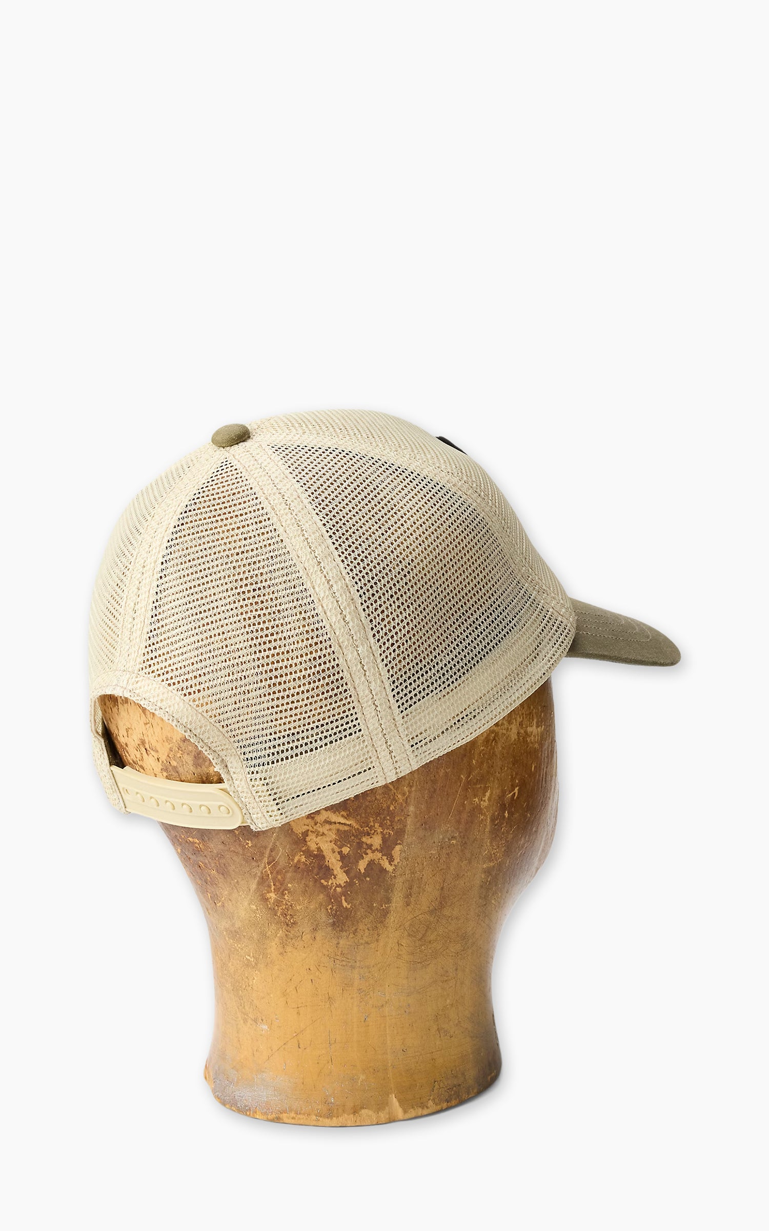 RRL Logo-Patch Mesh Trucker Cap Brown/Tan