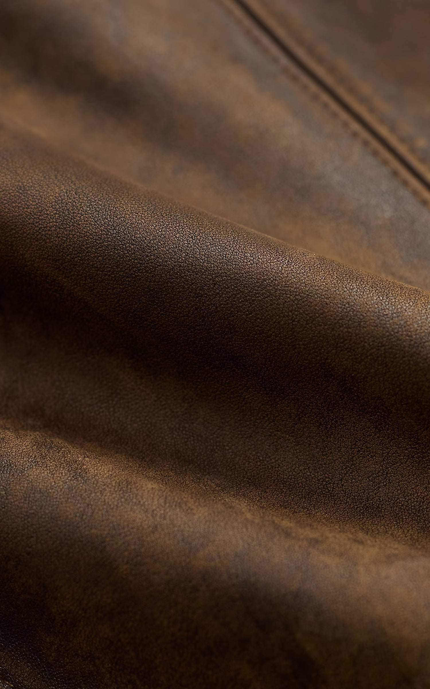 RRL Newsboy-Style Leather Jacket Vintage Brown