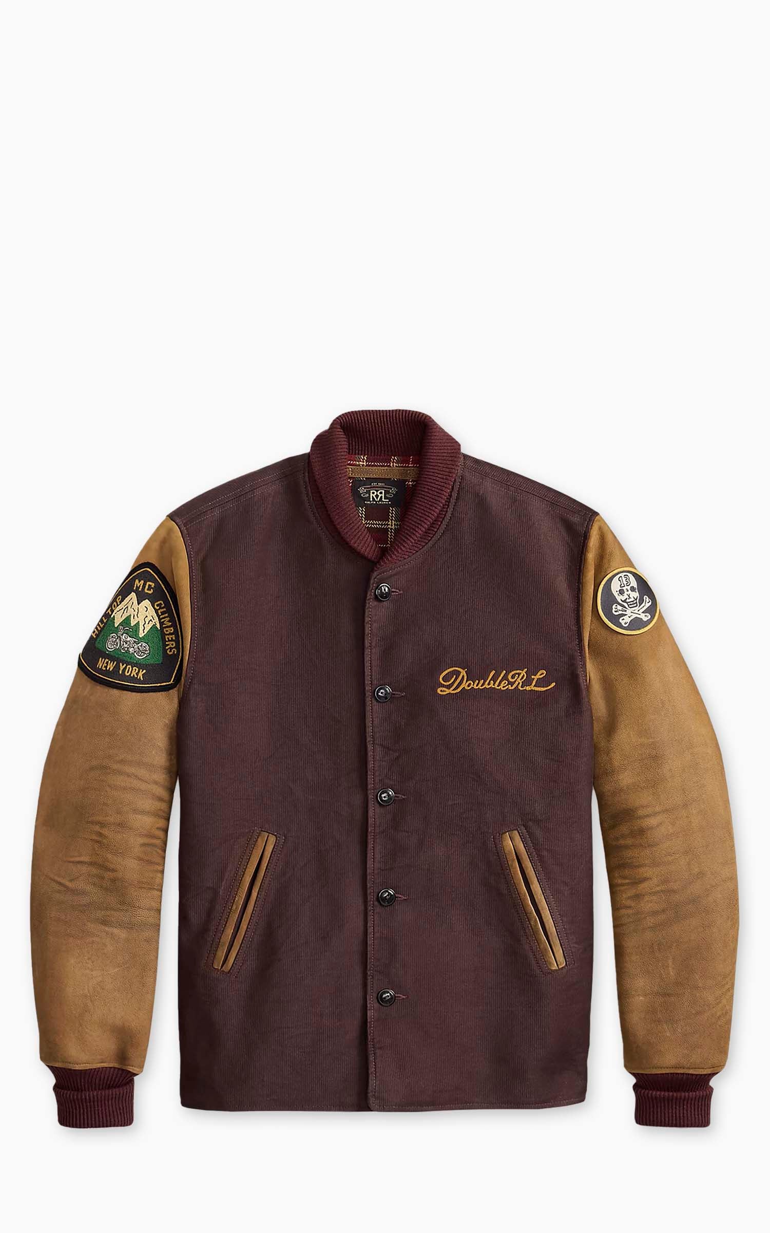 Kaptain Sunshine Melton Wool Bomber Jacket Navy