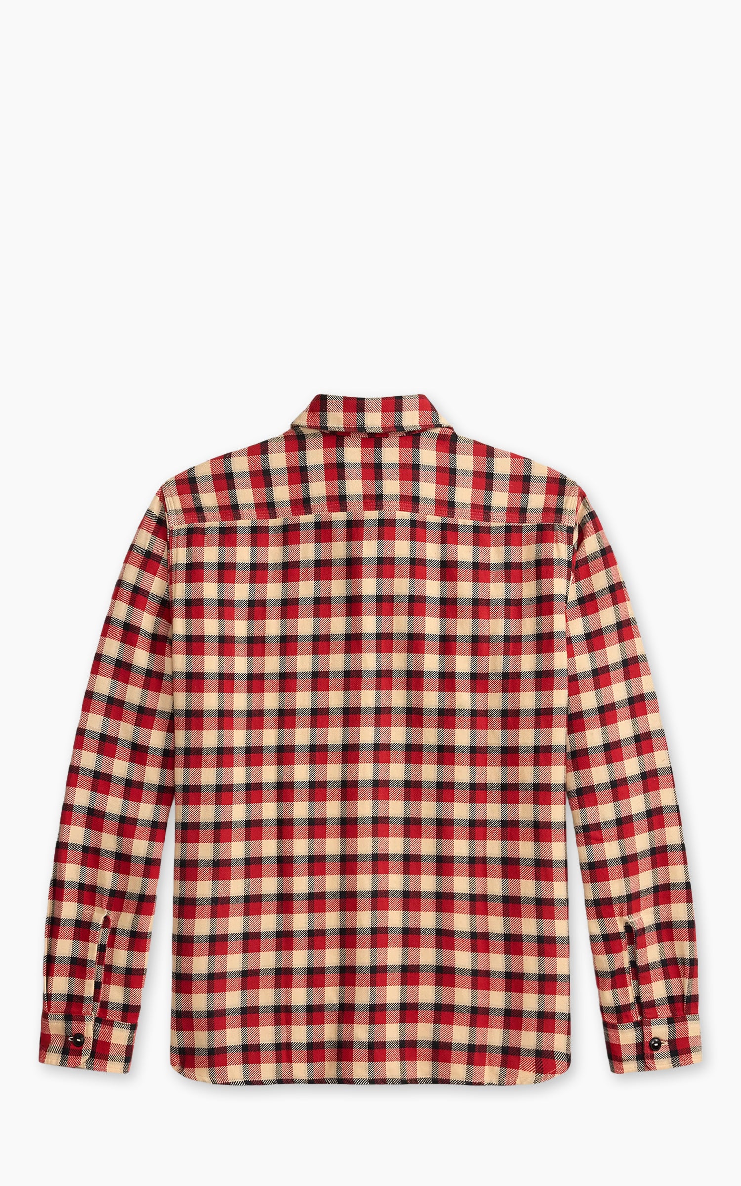 RRL Plaid Twill Workshirt Red/Cream