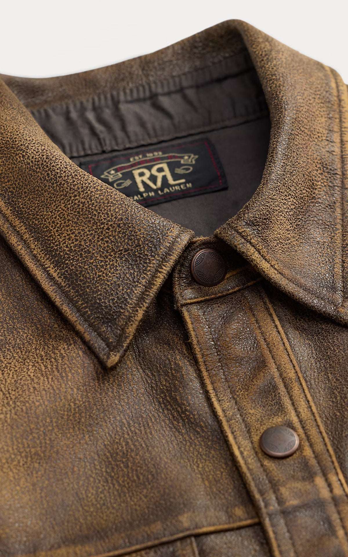 RRL Sheepskin Overshirt Brown