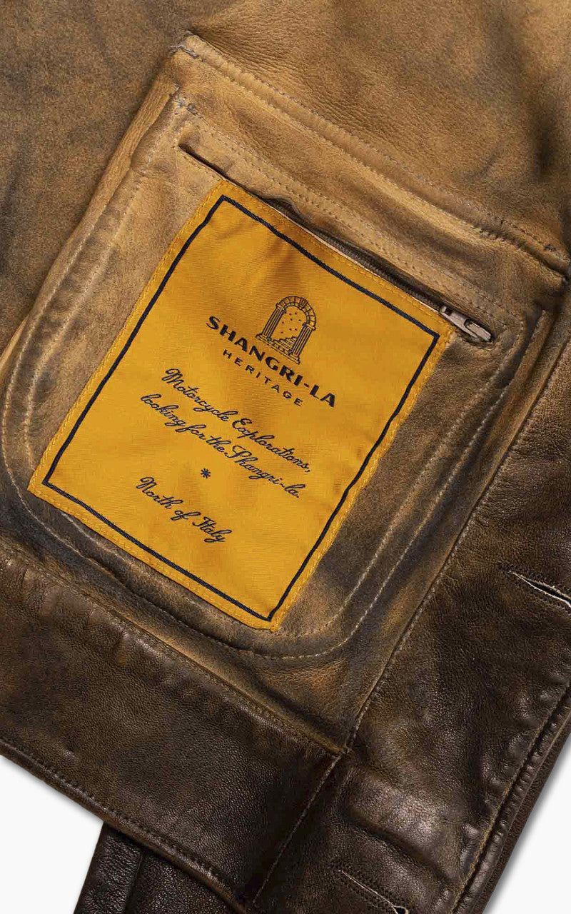 Shangri-La Heritage Cossack Leather Jacket Deserto
