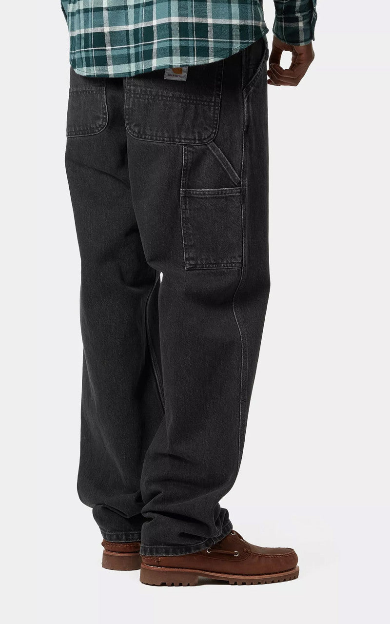 Carhartt WIP Single Knee Pant Smith Denim Stone Washed Black