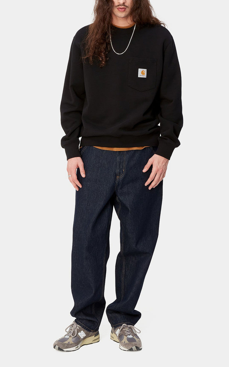 Carhartt WIP Single Knee Pant Smith Denim Rinsed Blue