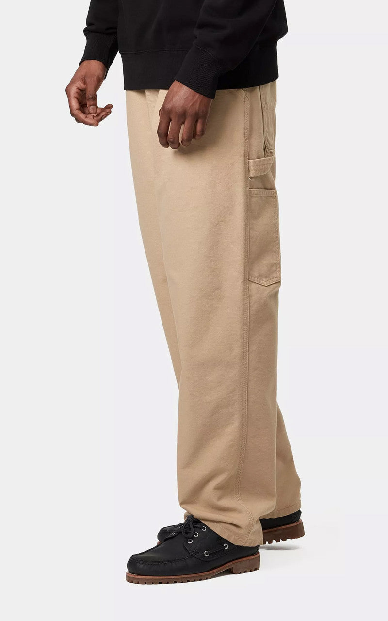 Carhartt WIP Single Knee Pant Dearborn Canvas Rinsed Dusty H Brown