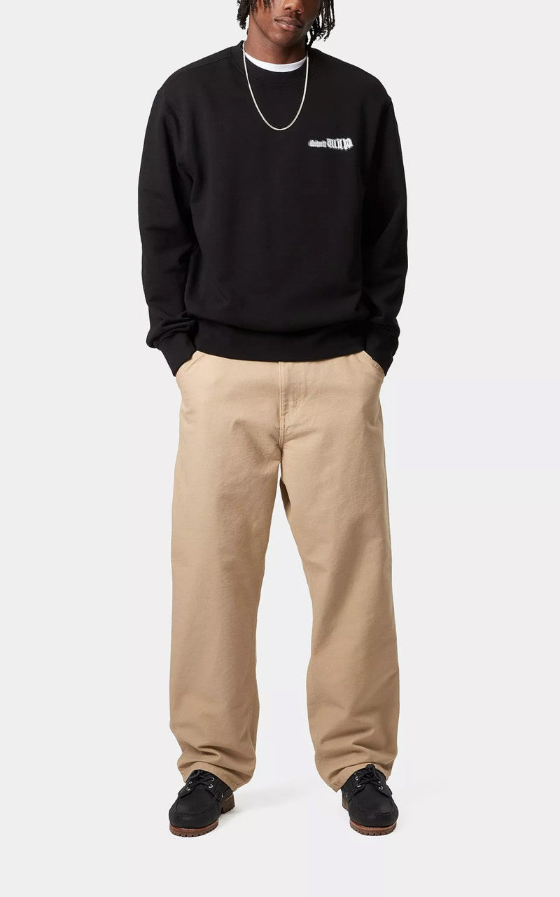 Carhartt WIP Single Knee Pant Dearborn Canvas Rinsed Dusty H Brown