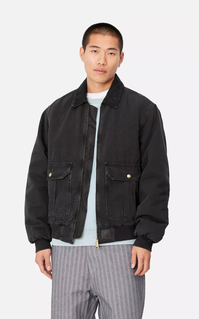 Carhartt WIP Stanton Jacket Hubbard Canvas Black/Black
