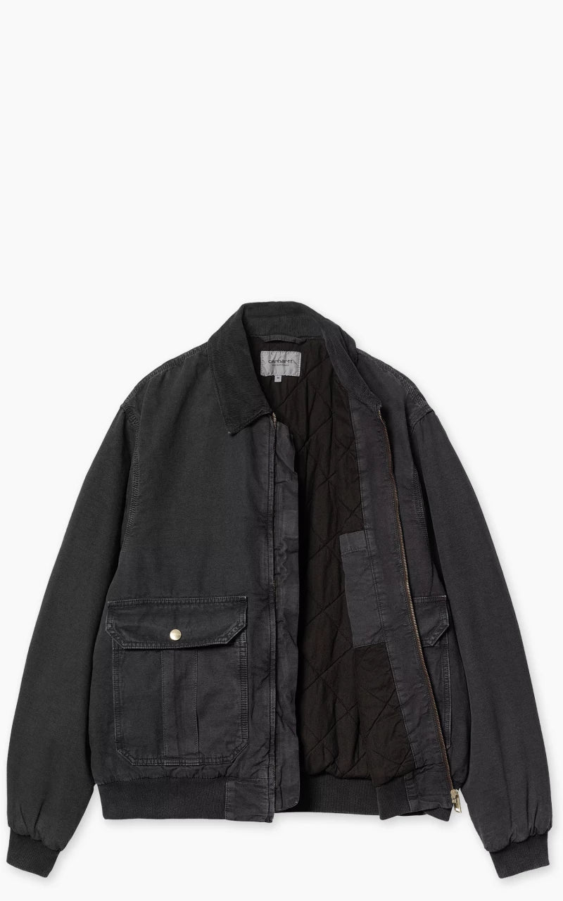 Carhartt WIP Stanton Jacket Hubbard Canvas Black/Black Carhartt WIP Stanton Jacket Hubbard Canvas Black/Black