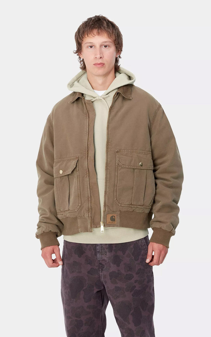 Carhartt WIP Stanton Jacket Hubbard Canvas Chocolate/Chocolate