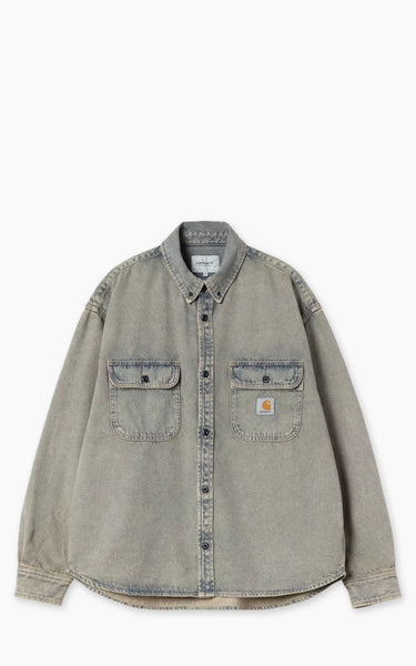 Carhartt WIP Tigan Shirt Jac Garment Dyed Blue/Leather