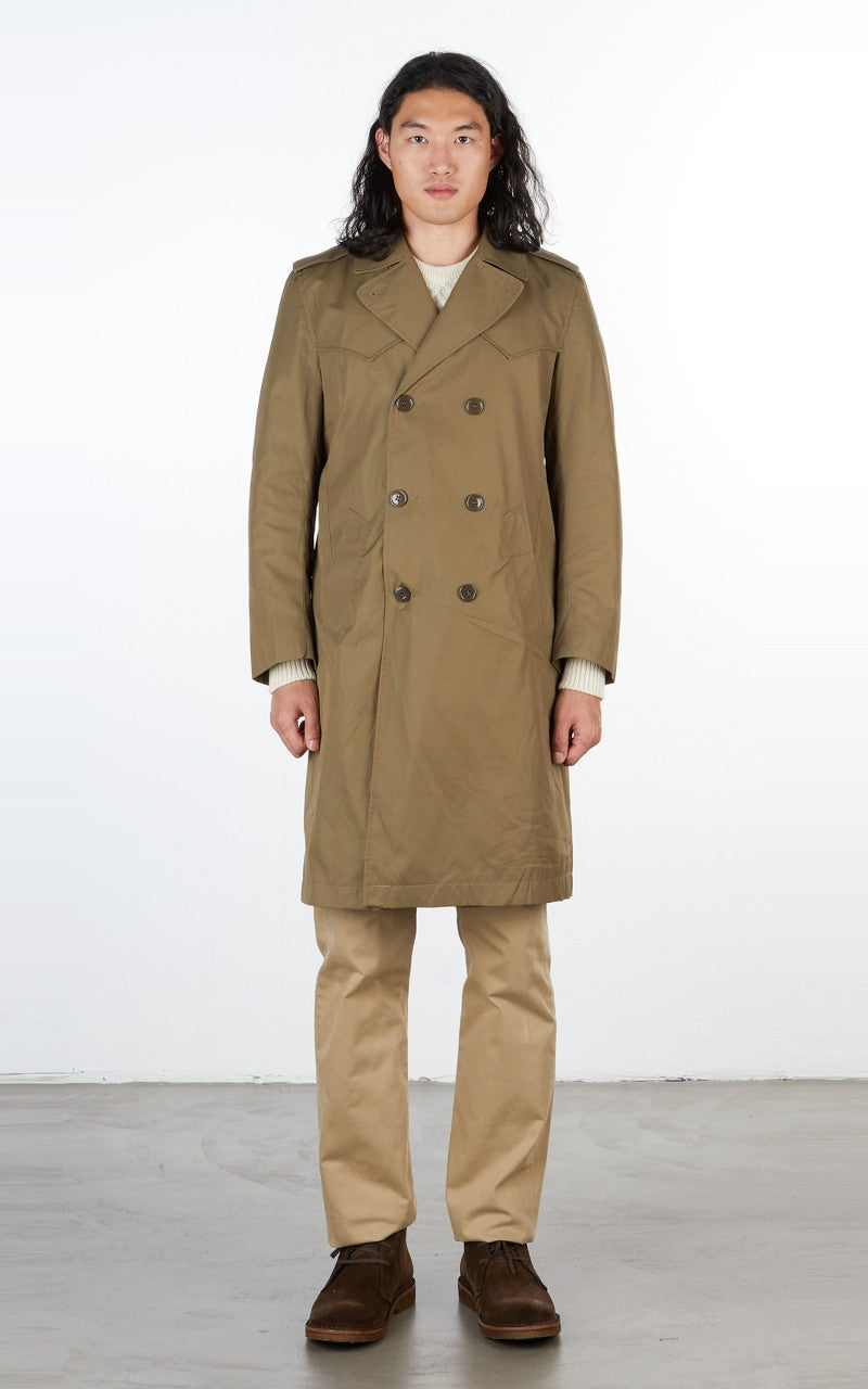 Military Surplus Italian Trench Coat Olive