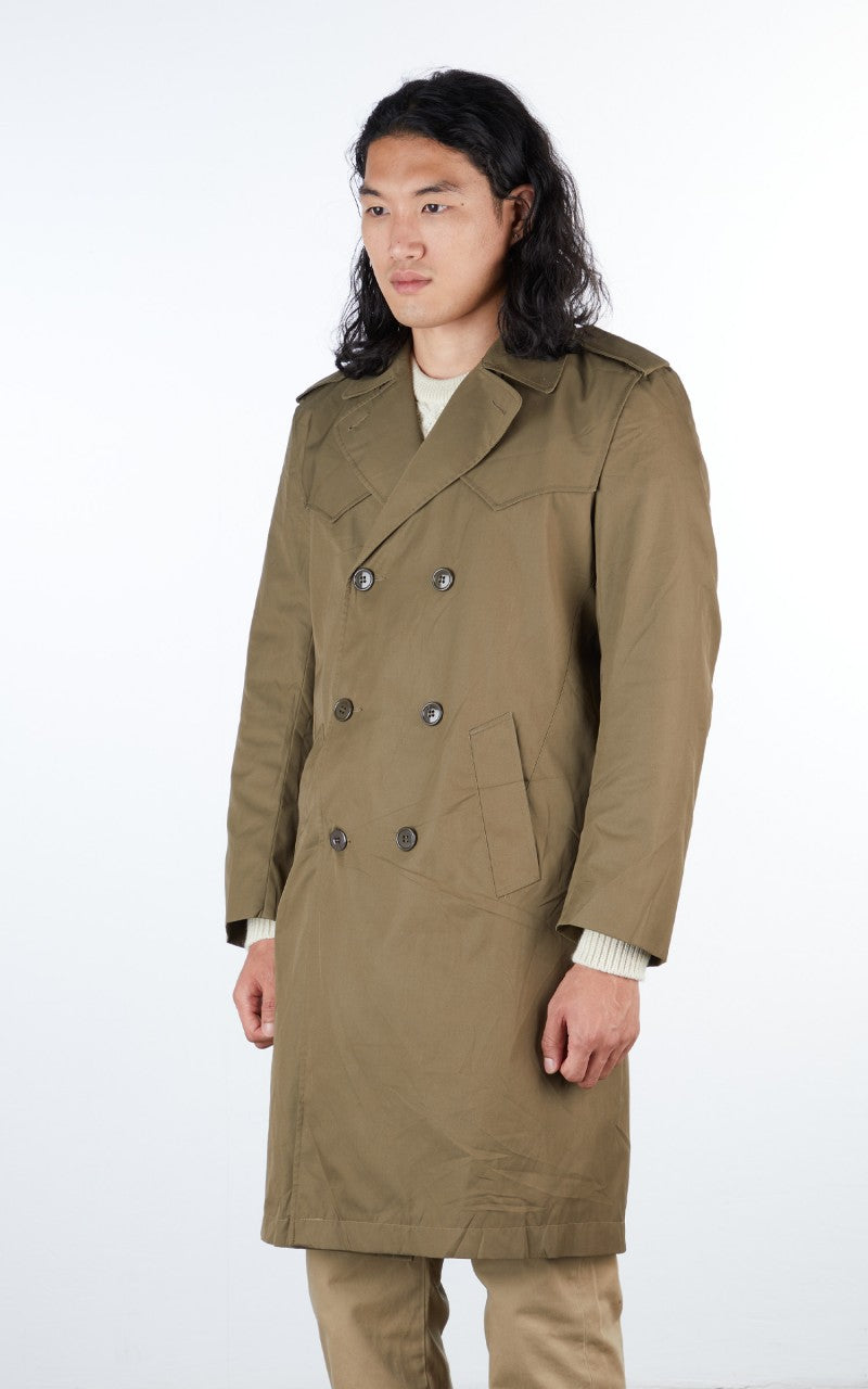 Military Surplus Italian Trench Coat Olive