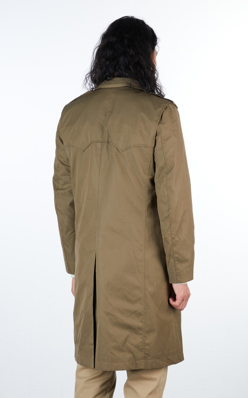 Military Surplus Italian Trench Coat Olive