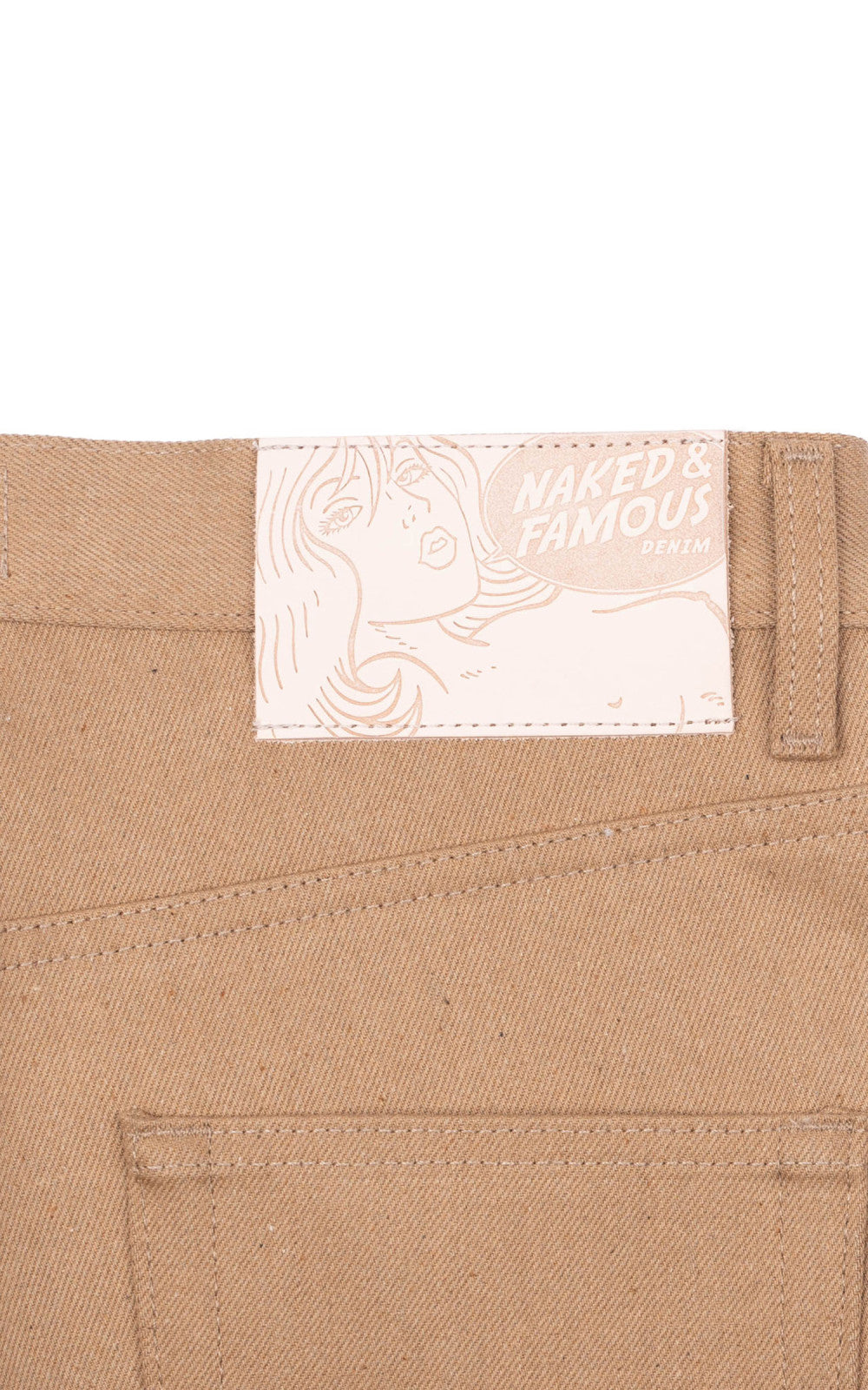 Naked & Famous Denim Easy Guy Brown Fox Selvedge Brown 13oz