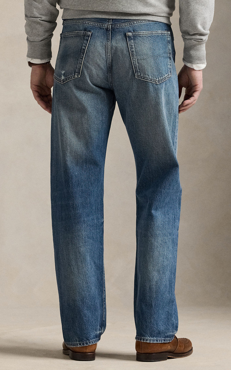 Polo Ralph Lauren Heritage Straight Distressed Jeans Kensington Wash