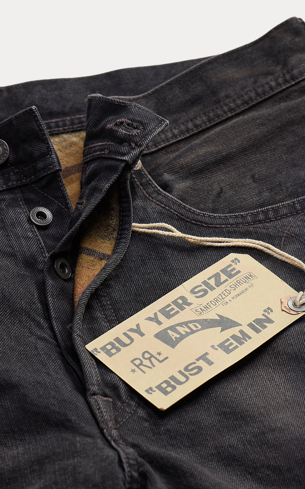RRL Limited-Edition Lined Jean Worn Black