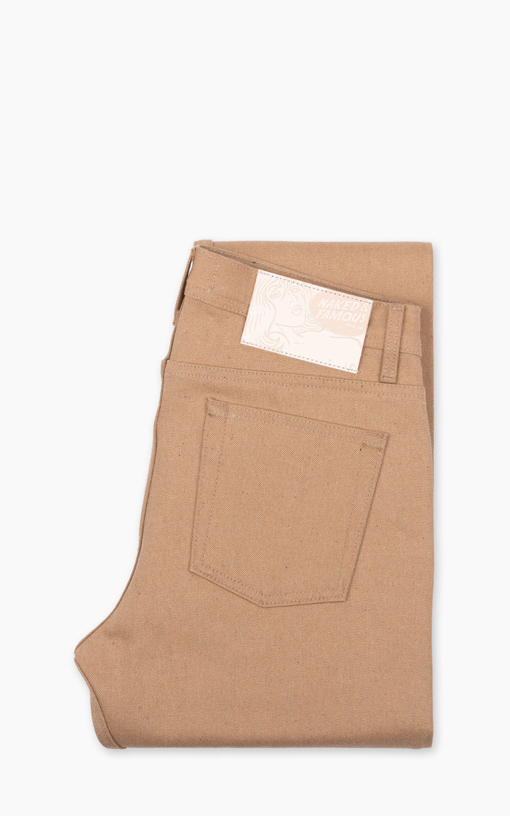 Naked & Famous Denim Weird Guy Brown Fox Selvedge Brown 13oz
