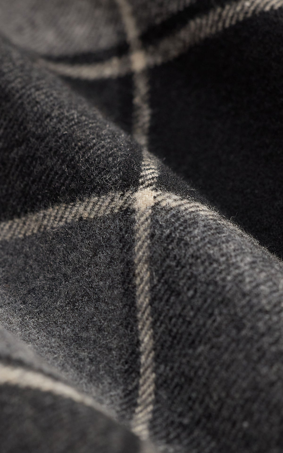 RRL Western Plaid Twill Overshirt Grey/Black