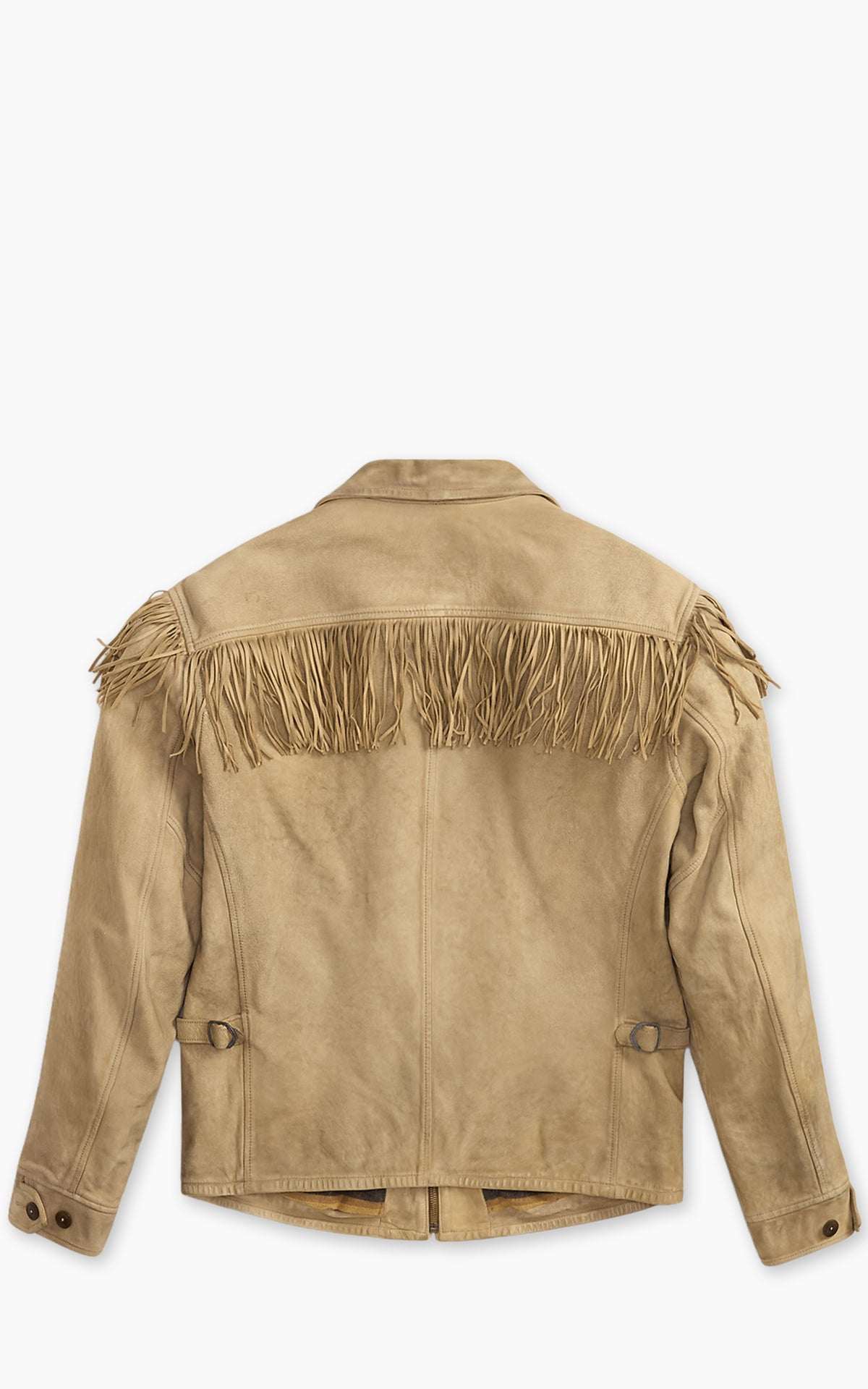 RRL Fringed Suede Jacket Vintage Barley