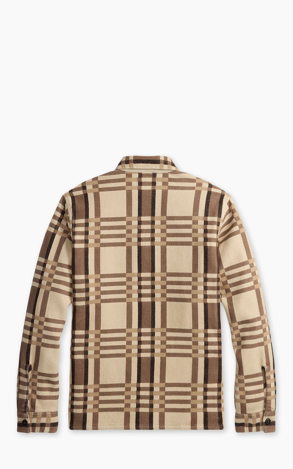 RRL Plaid Jacquard Overshirt Brown/Tan