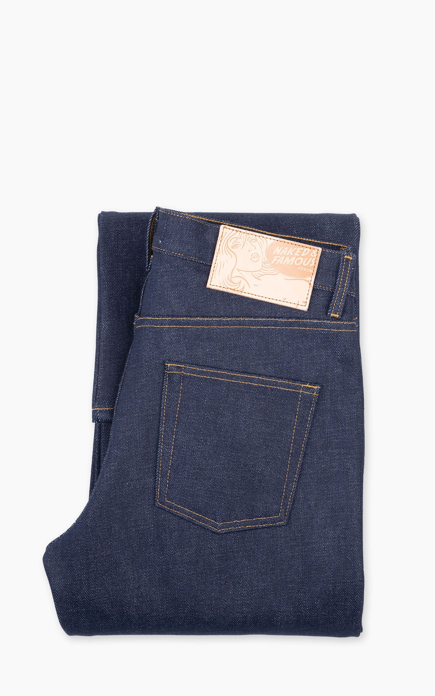 Naked & Famous Denim Weird Guy Elephant 14 - Dirty Elephant Selvedge Indigo 20oz