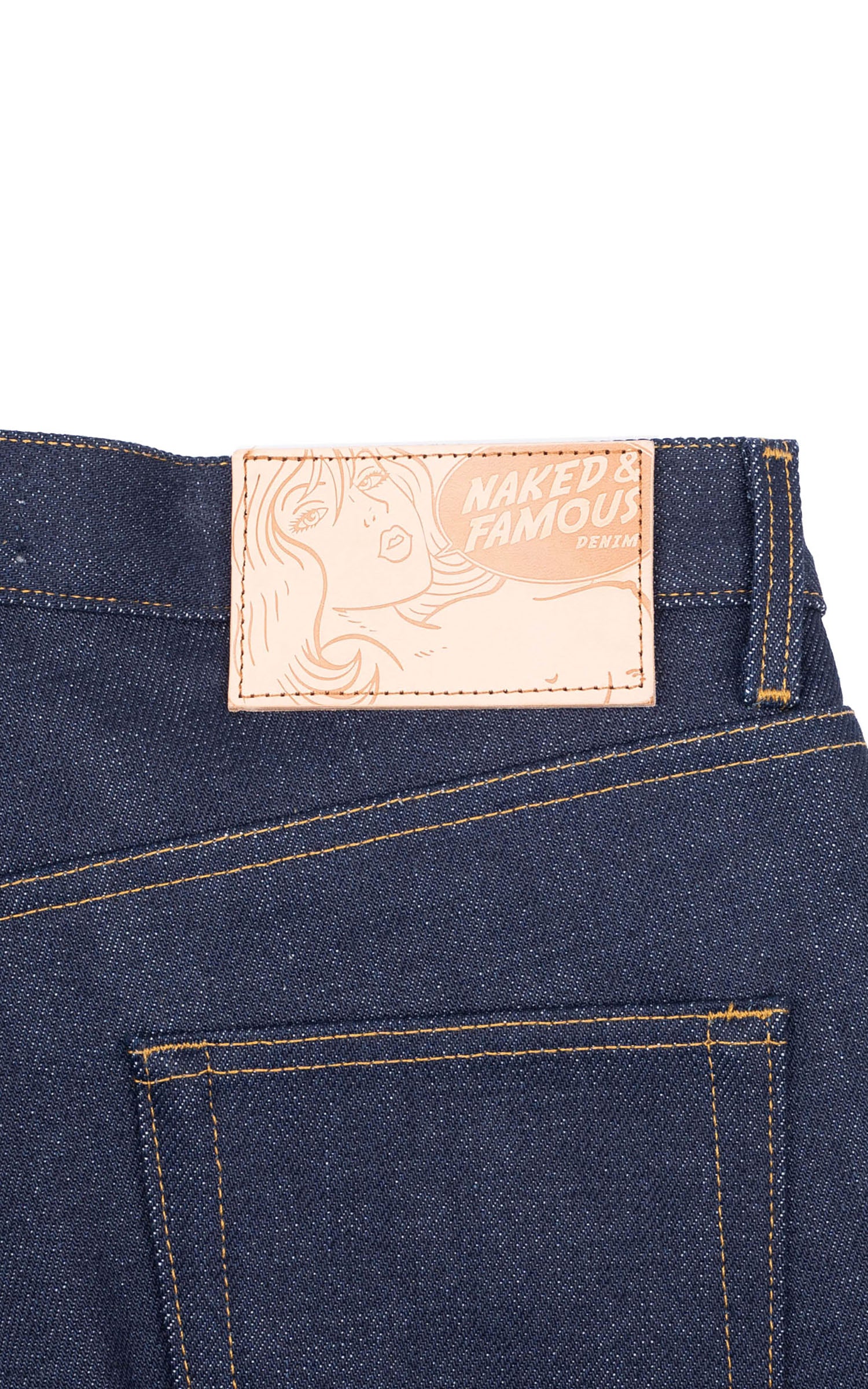 Naked & Famous Denim Weird Guy Elephant 14 - Dirty Elephant Selvedge Indigo 20oz