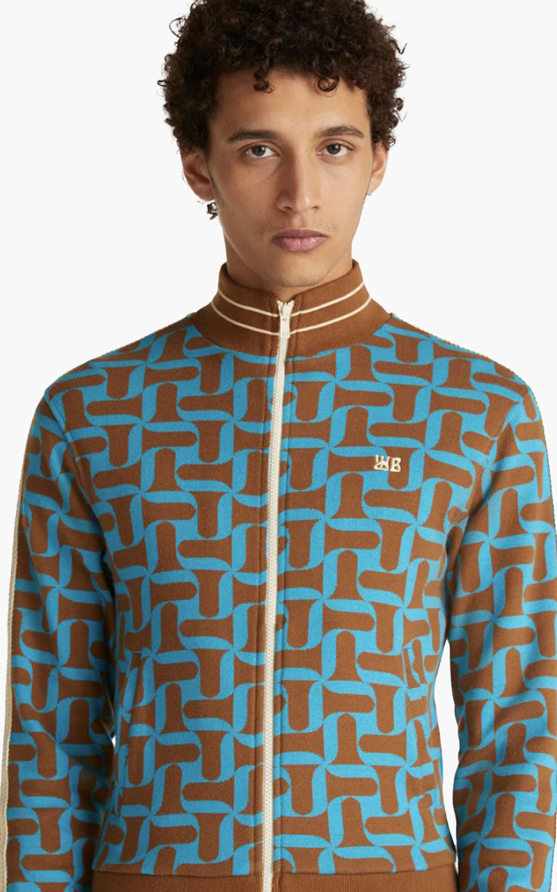 Wales Bonner Symphony Track Top Algiers Blue/Brown