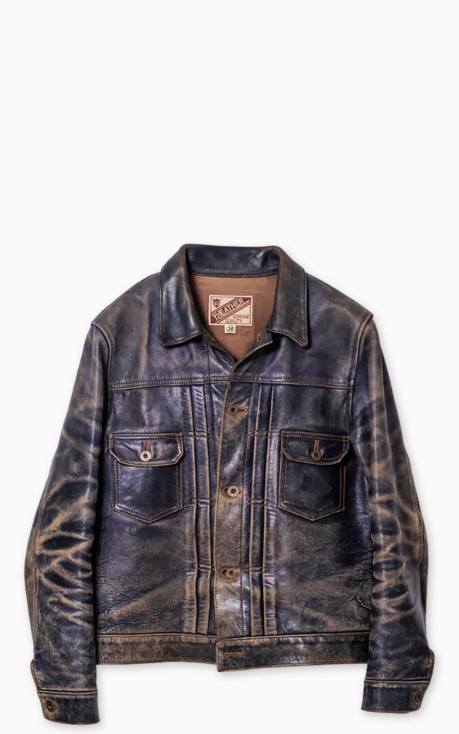 Y'2 Leather IB-141 Horse Type II Jean Jacket Indigo