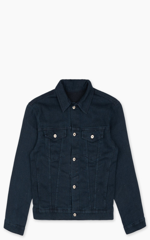 Naked & Famous Denim Denim Jacket Yagasuri Denim Indigo