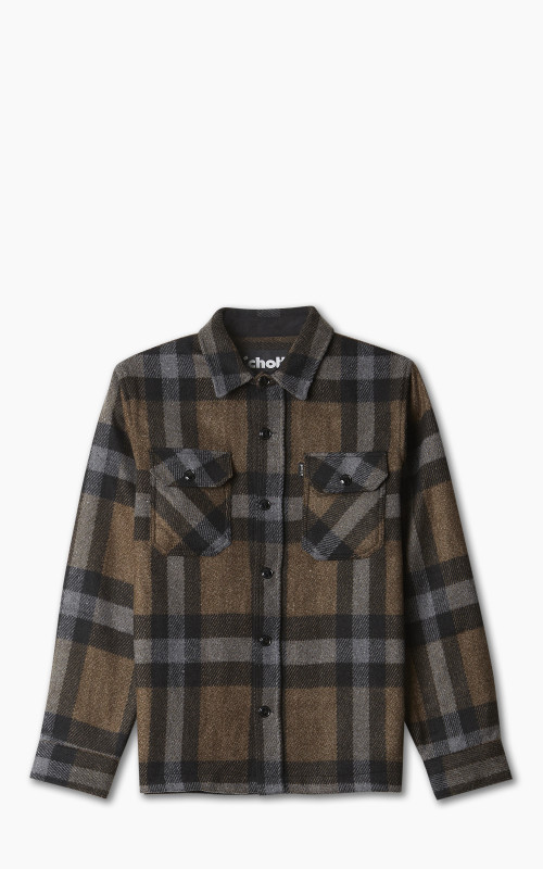 Schott NYC Overshirt Khaki Check