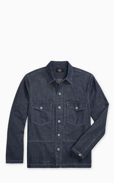 RRL Indigo Denim Overshirt Dark Wash