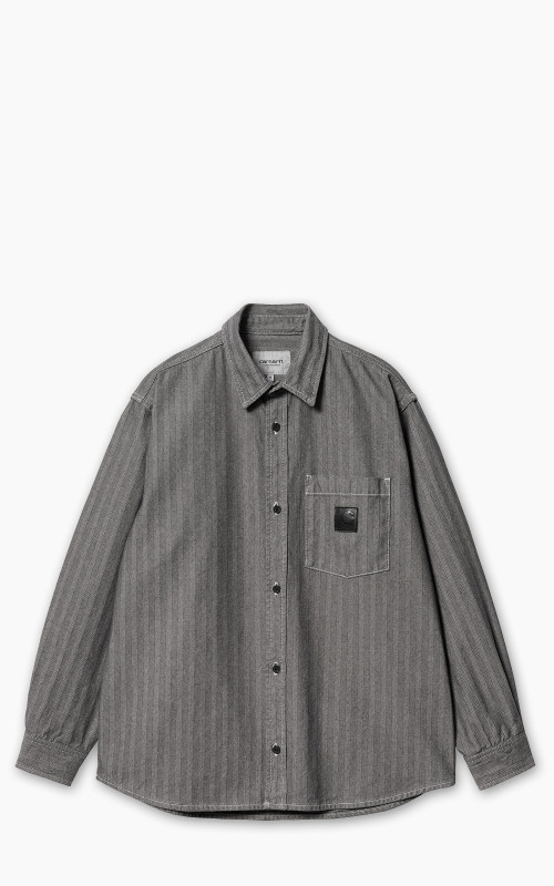 Carhartt WIP Menard Shirt Jacket Monsey Herringbone Grey