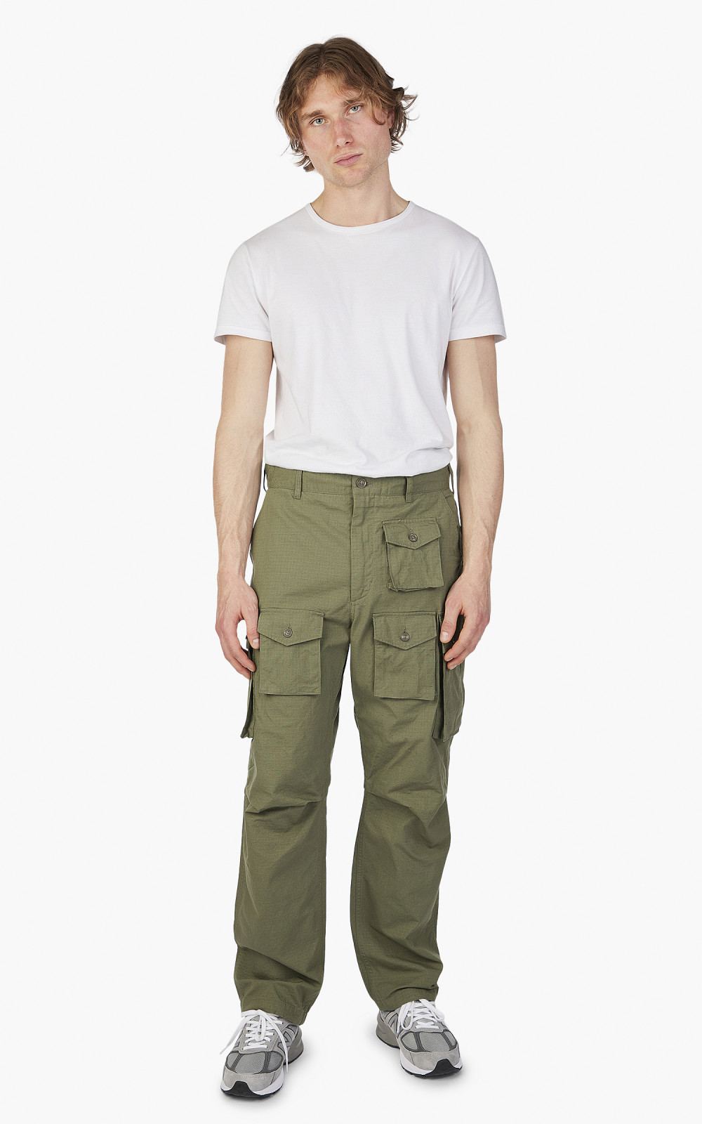 Engineered Garments FA Pant Cotton Ripstop Olive | Cultizm