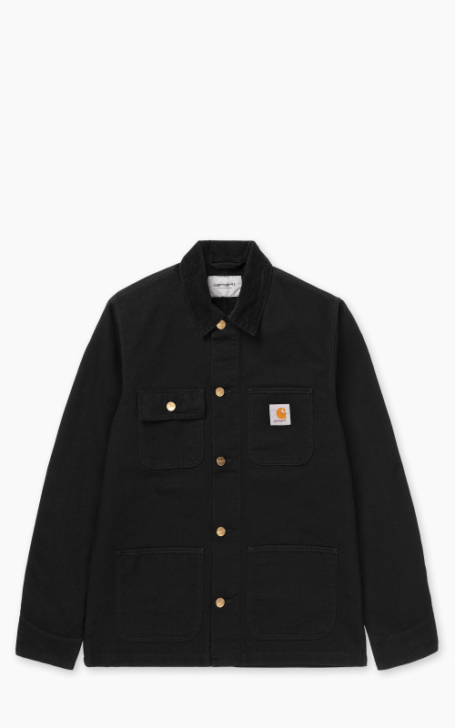 Carhartt WIP Michigan Coat Dearborn Canvas Rinsed Black/Black