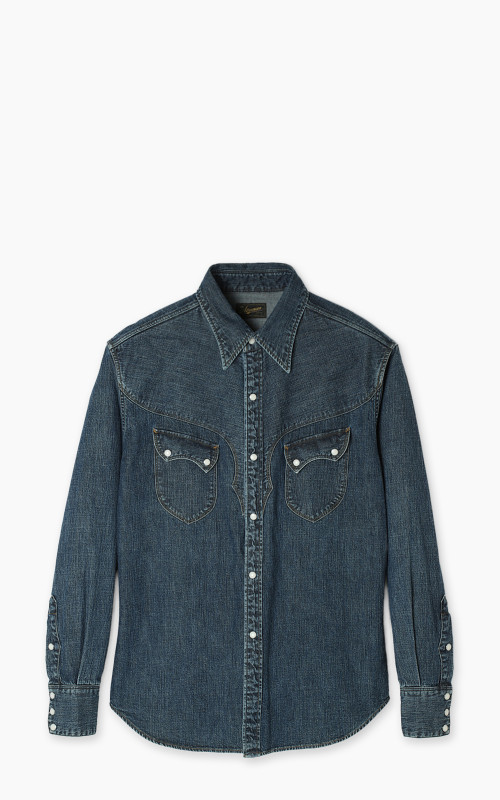 Stevenson Overall Co. Cody Denim Shirt Faded Indigo