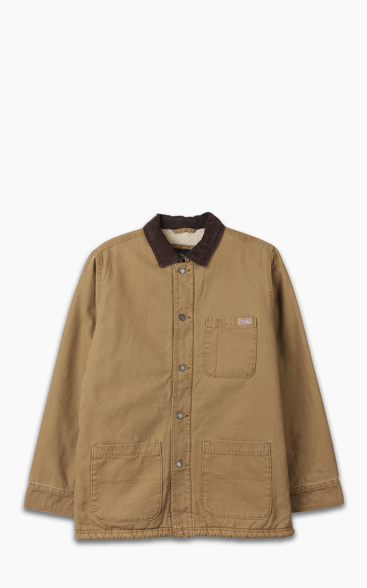 Dickies Duck Canvas Chore Coat Stone Washed Brown Duck | Cultizm