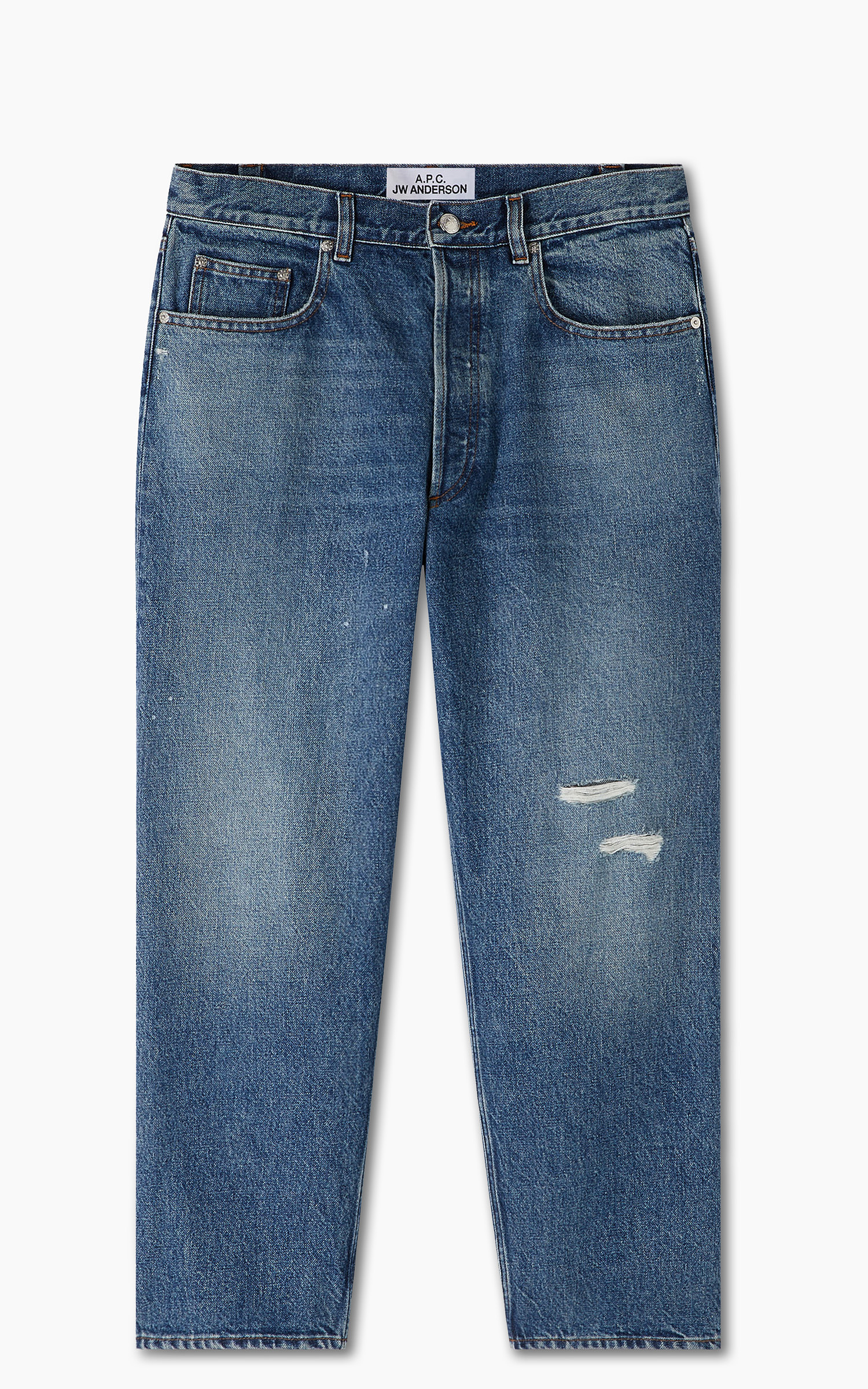 Apc washed fashion indigo