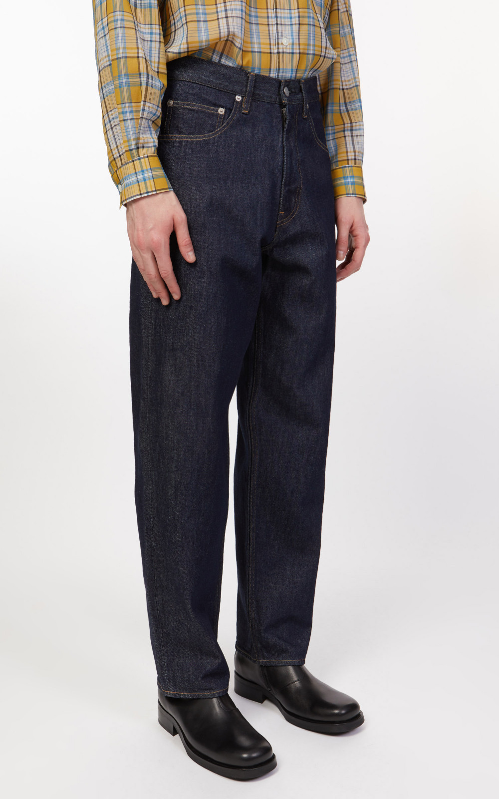 Auralee Hard Twist Denim Wide Pants Indigo | Cultizm