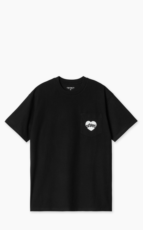 Carhartt WIP S/S Amour Pocket T-Shirt Black/White