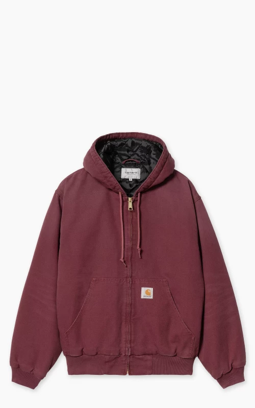 Carhartt WIP OG Active Jacket Winter Aged Canvas Malbec