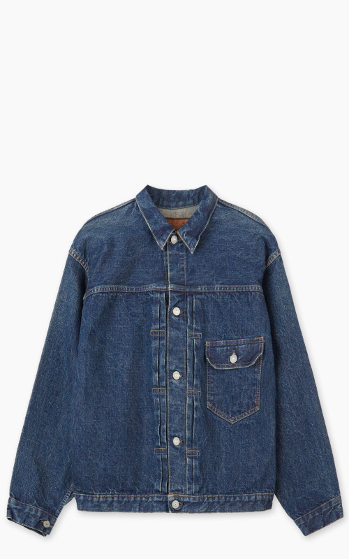 OrSlow 40s Pleated Front Blouse 2 Years Indigo