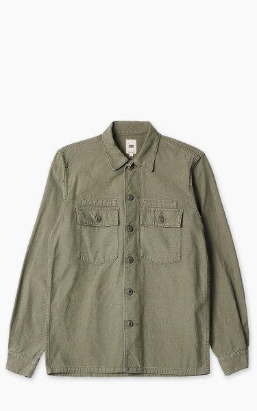 FOB Factory F2362 Fatigue Shirt Sateen Olive