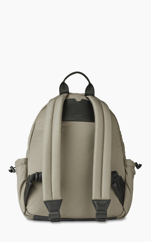 AMI Paris Ami De Coeur Backpack Taupe | Cultizm