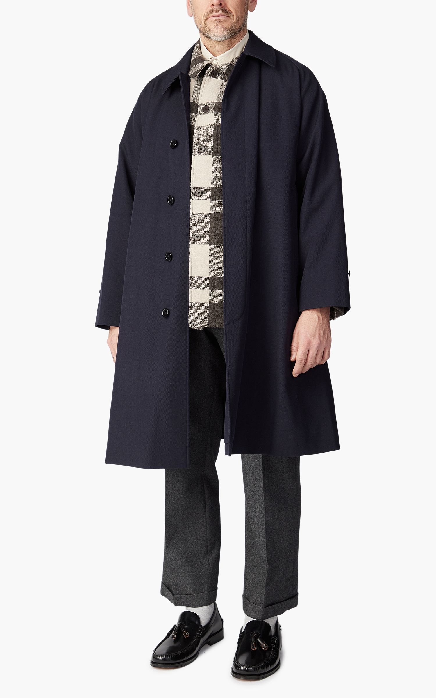 Kaptain Sunshine Walker Coat Navy | Cultizm