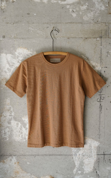 Wonder Looper Foxfibre® Tsuriami Crewneck T-Shirt Coyote 70 Brown