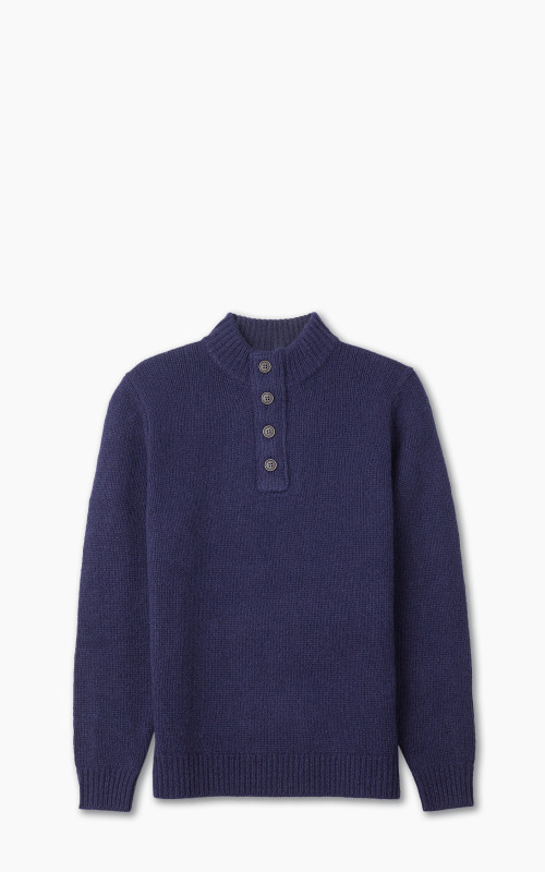 Barbour Calder Knitted Half Zip Sweater Navy