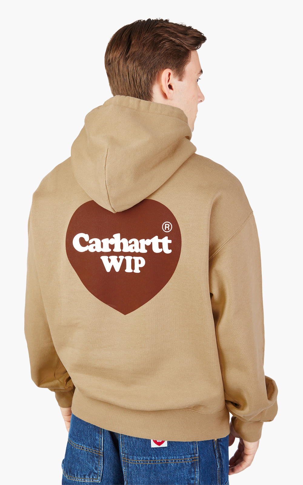 Carhartt WIP Hooded Heart Sweat Dusty H Brown Cultizm