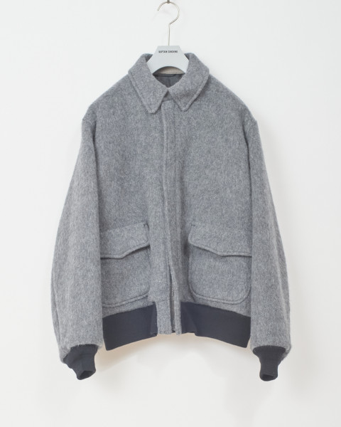 Kaptain Sunshine Flight Jacket Top Grey